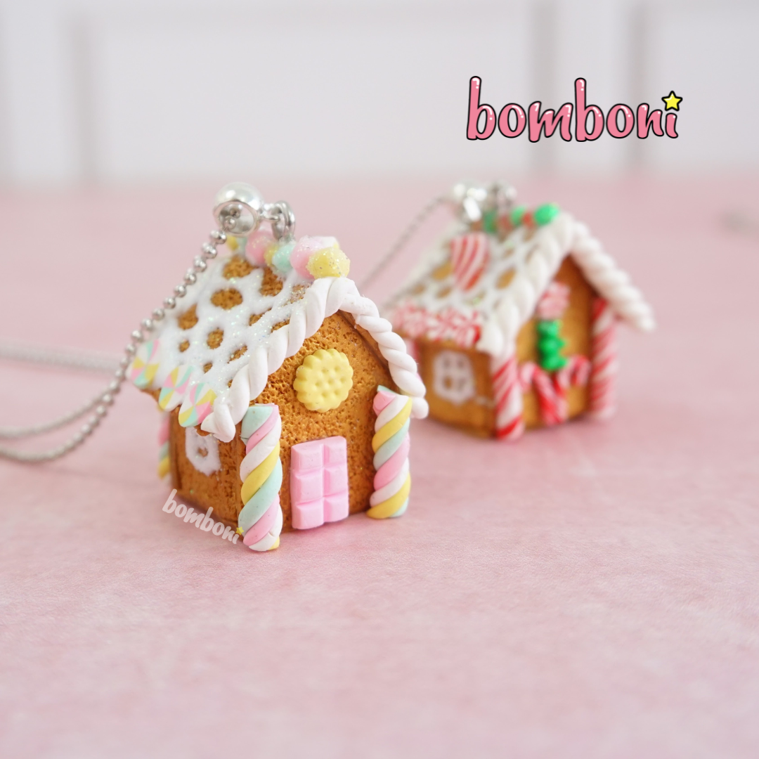 Collar Casita de Jengibre colores pastel