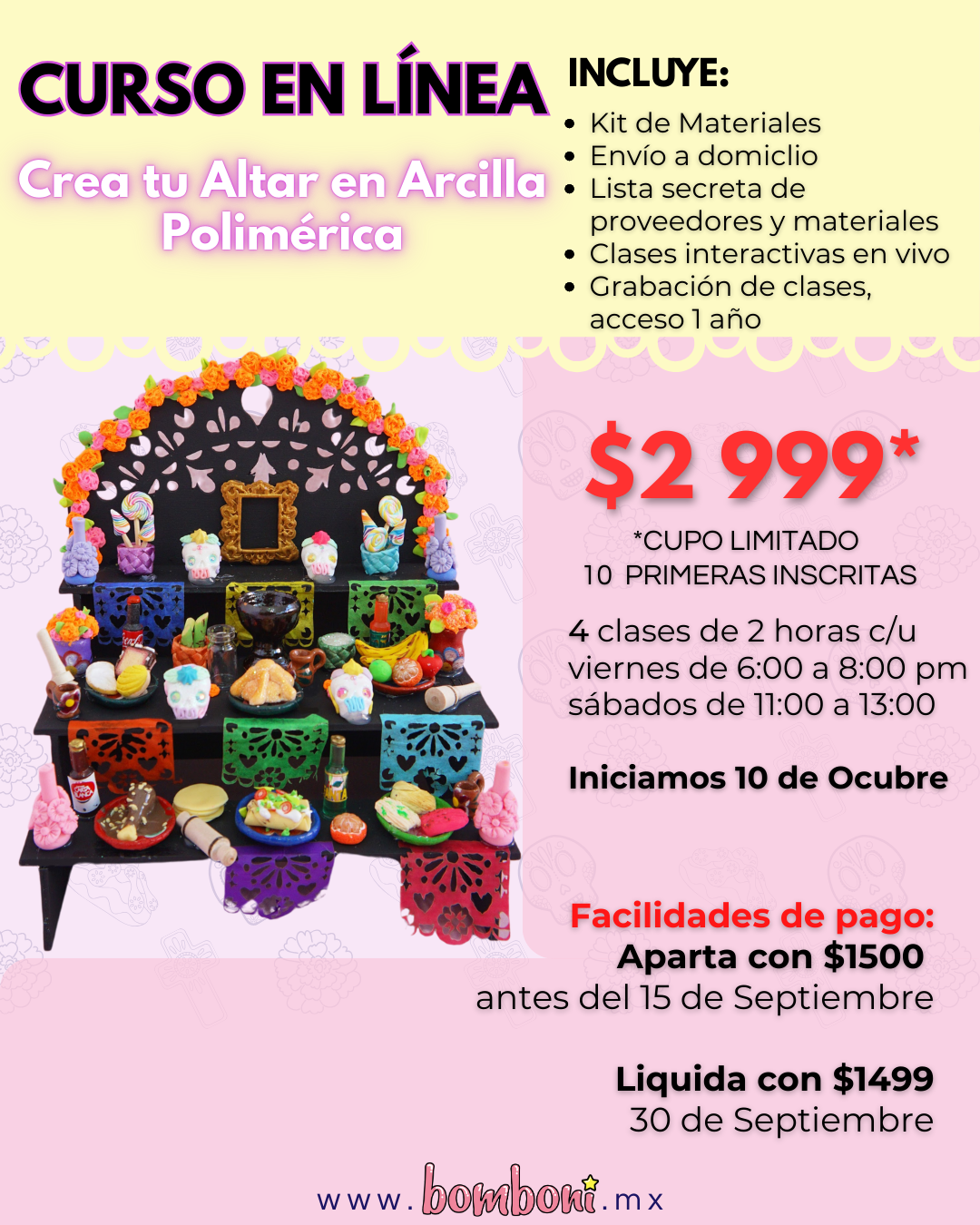 Curso Premium de Arcilla Polimérica inspirado en Fiestas Mexicanas