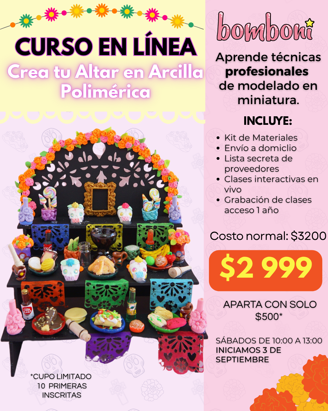 Curso Premium de Arcilla Polimérica inspirado en Fiestas Mexicanas