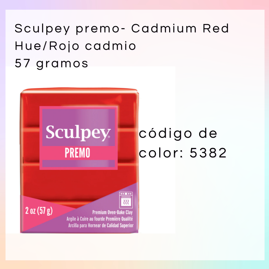 PREMO Rojo cadmio- Barra 57 gramos