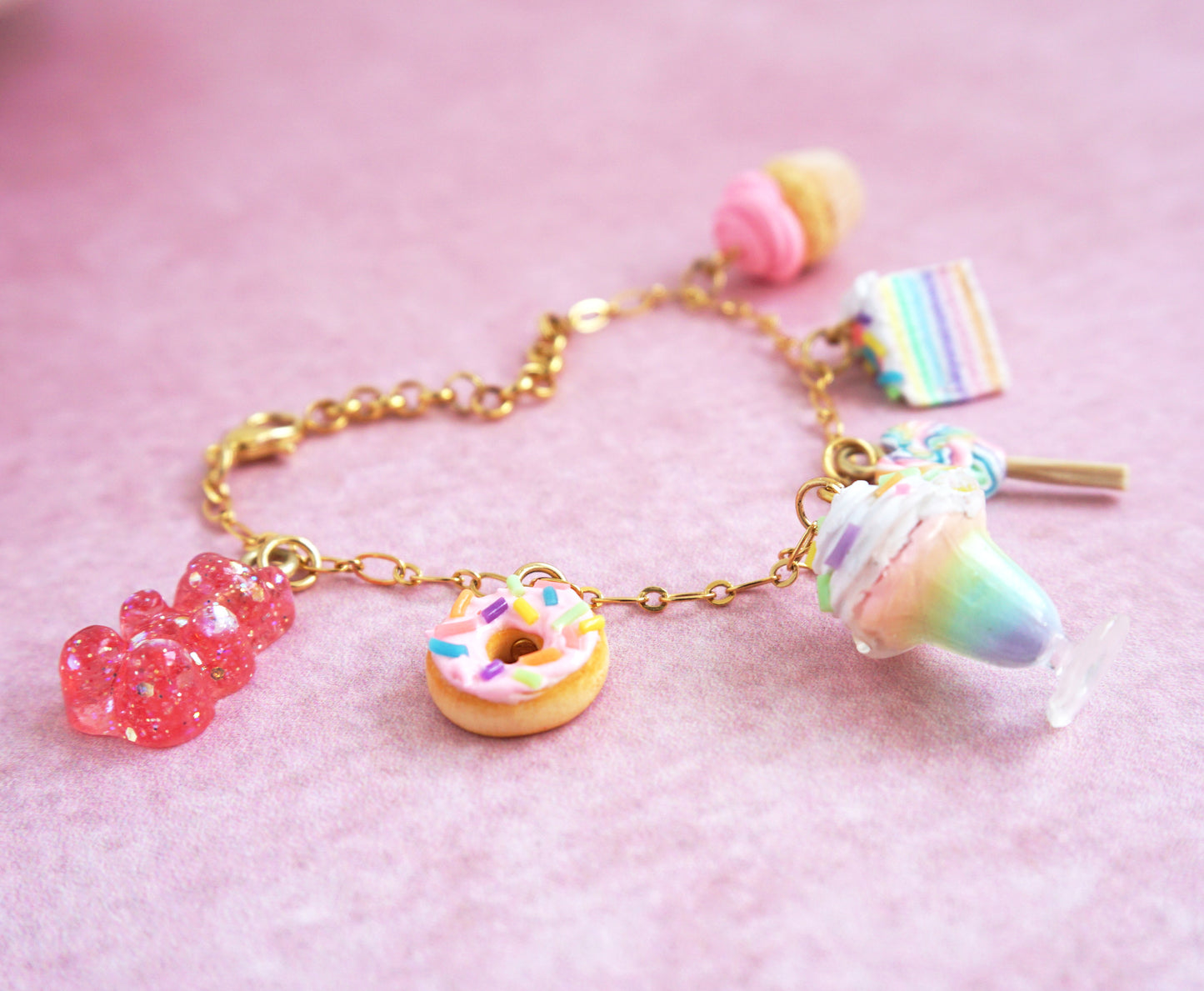 Pulsera dulces arcoiris