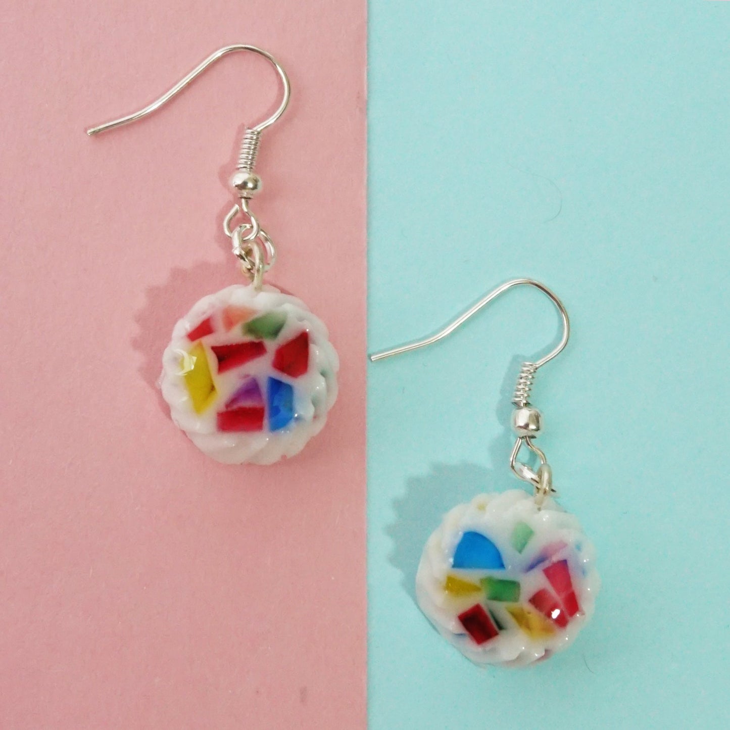 Aretes Gelatina de mosaico