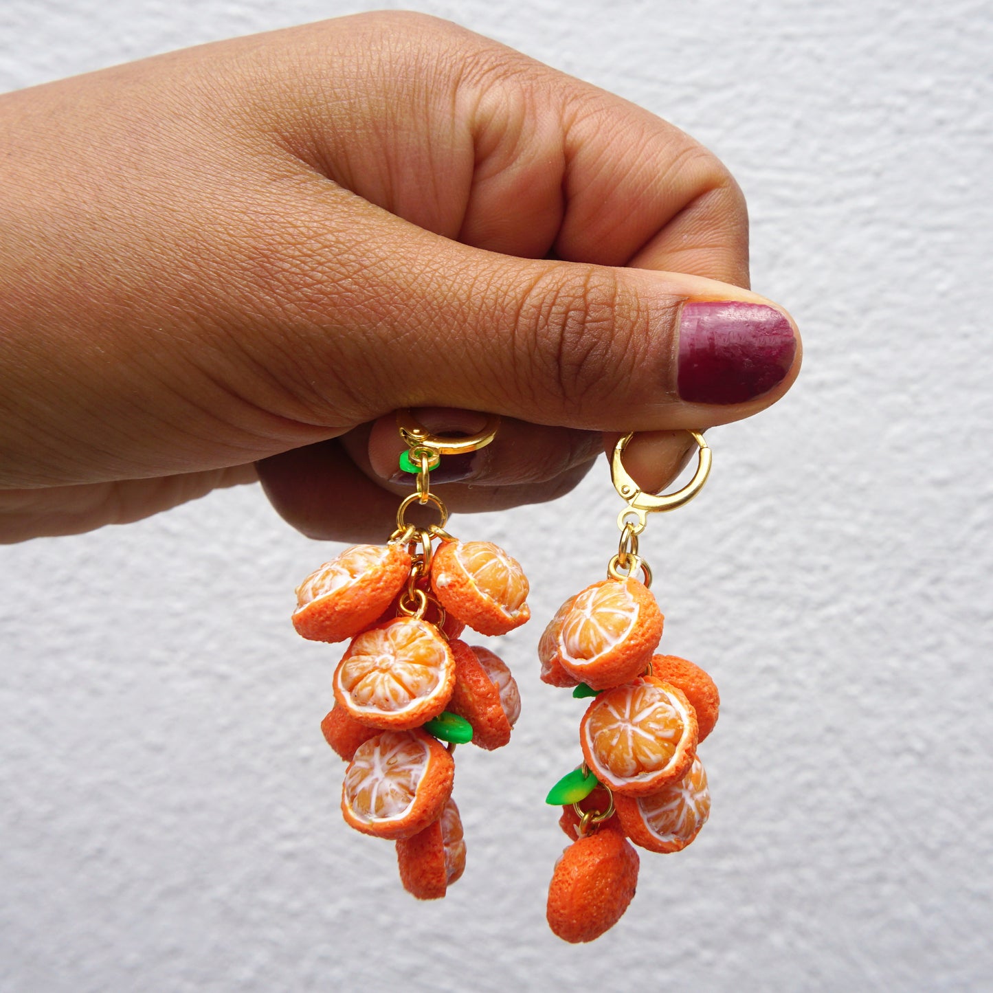 Aretes mandarinas de amor