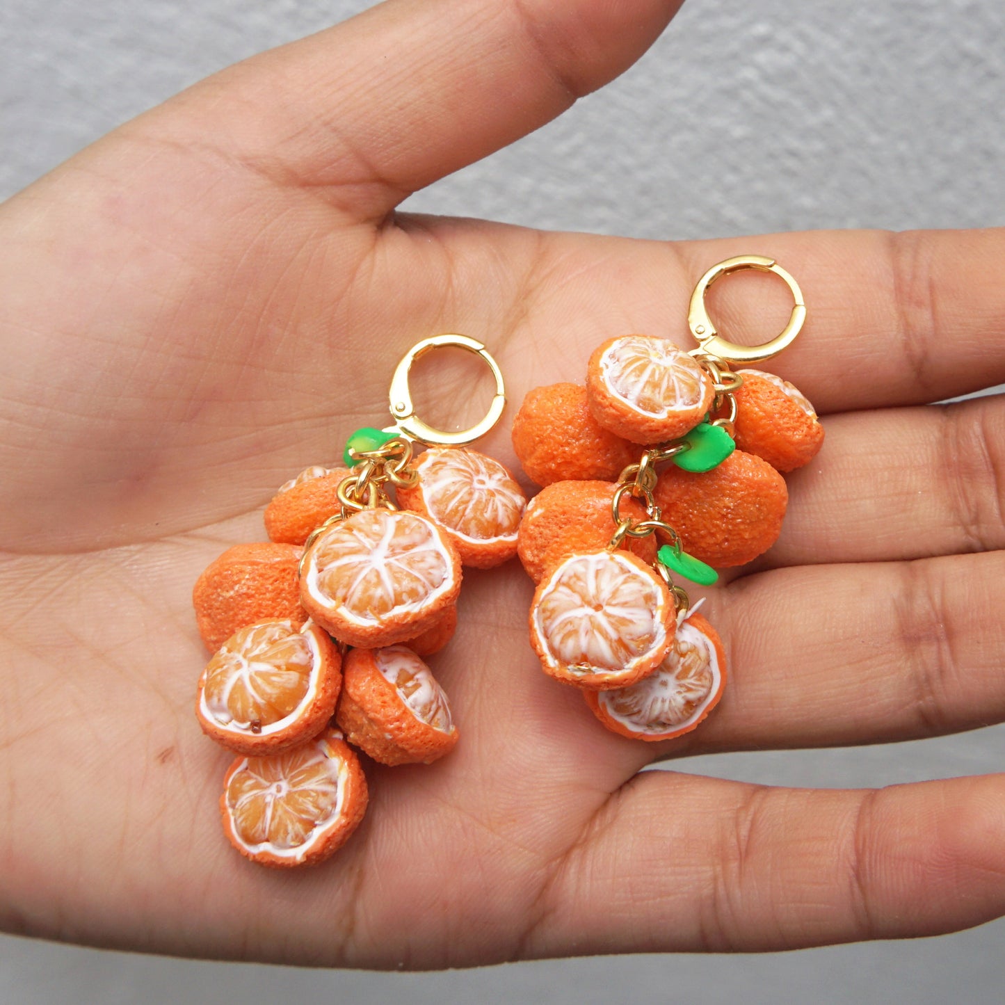 Aretes mandarinas de amor