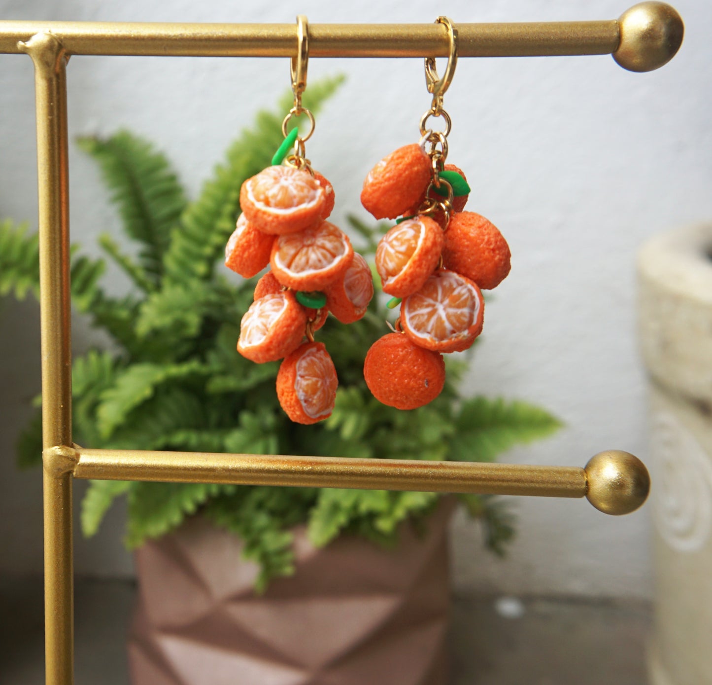 Aretes mandarinas de amor