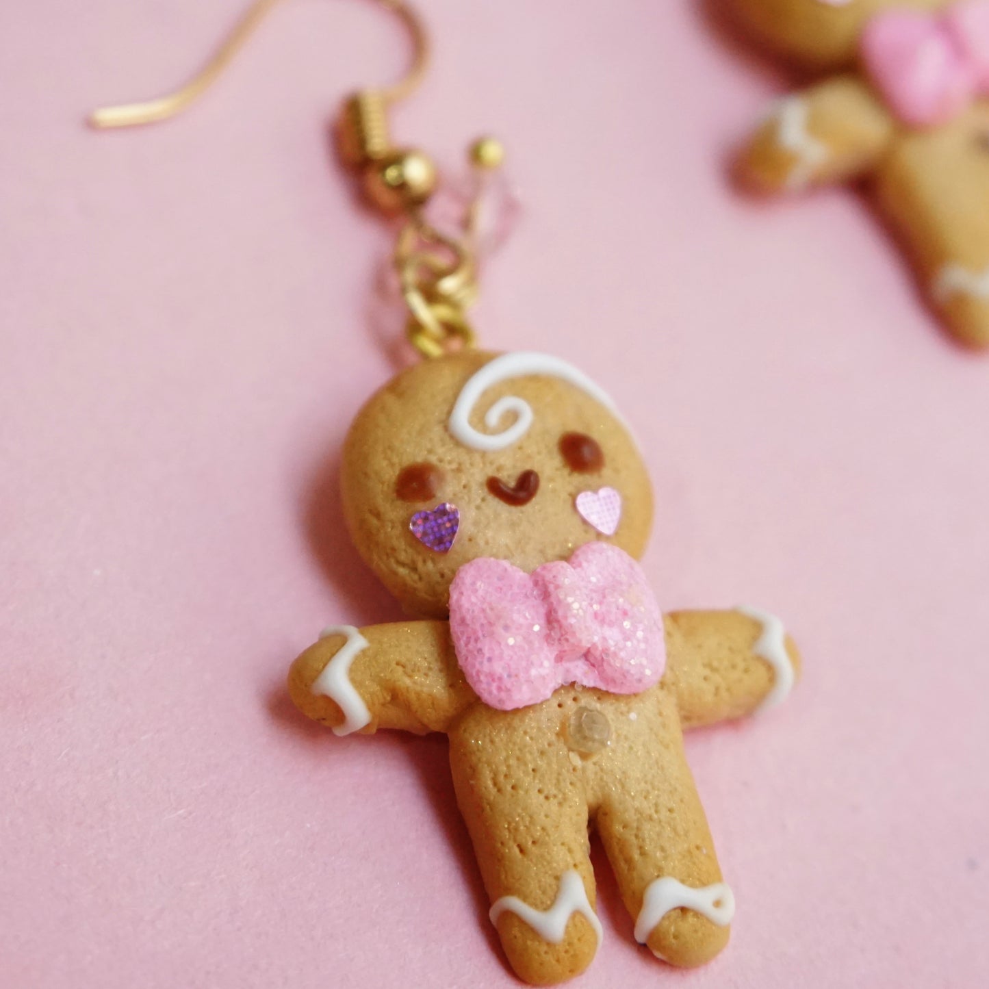 Aretes galleta de jengibre ganchito