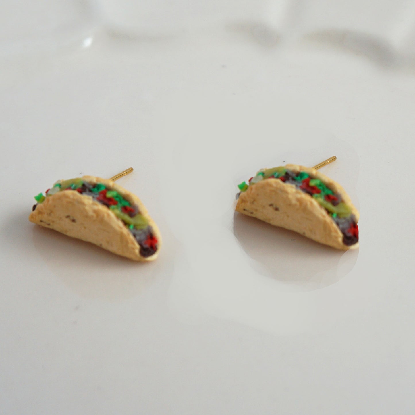 Aretes taquito de pastor broquel