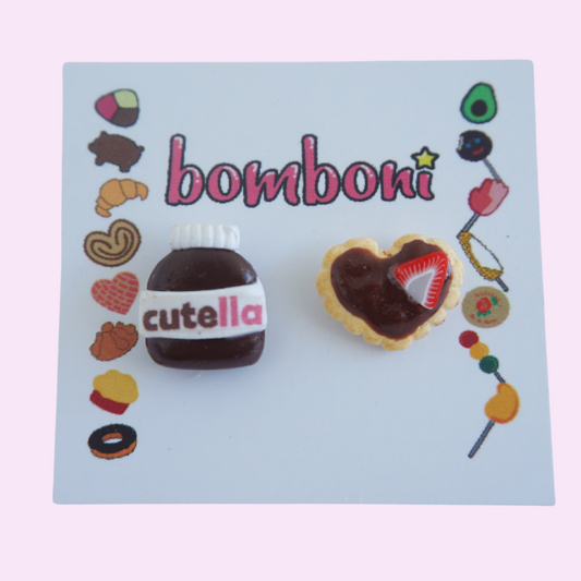 Aretes nutella con galleta