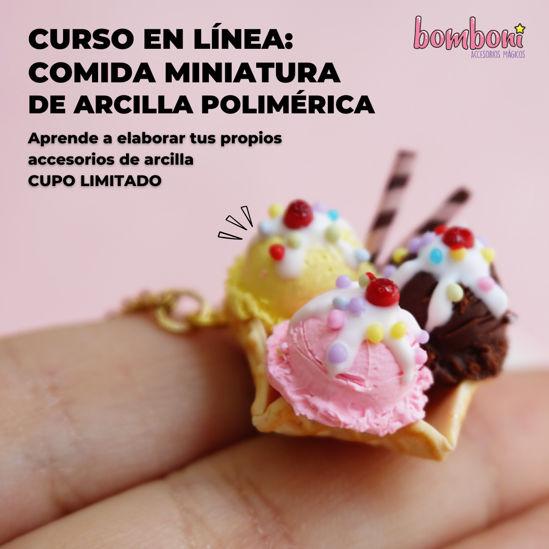 Curso: Joyería de comida miniatura en arcilla polimérica