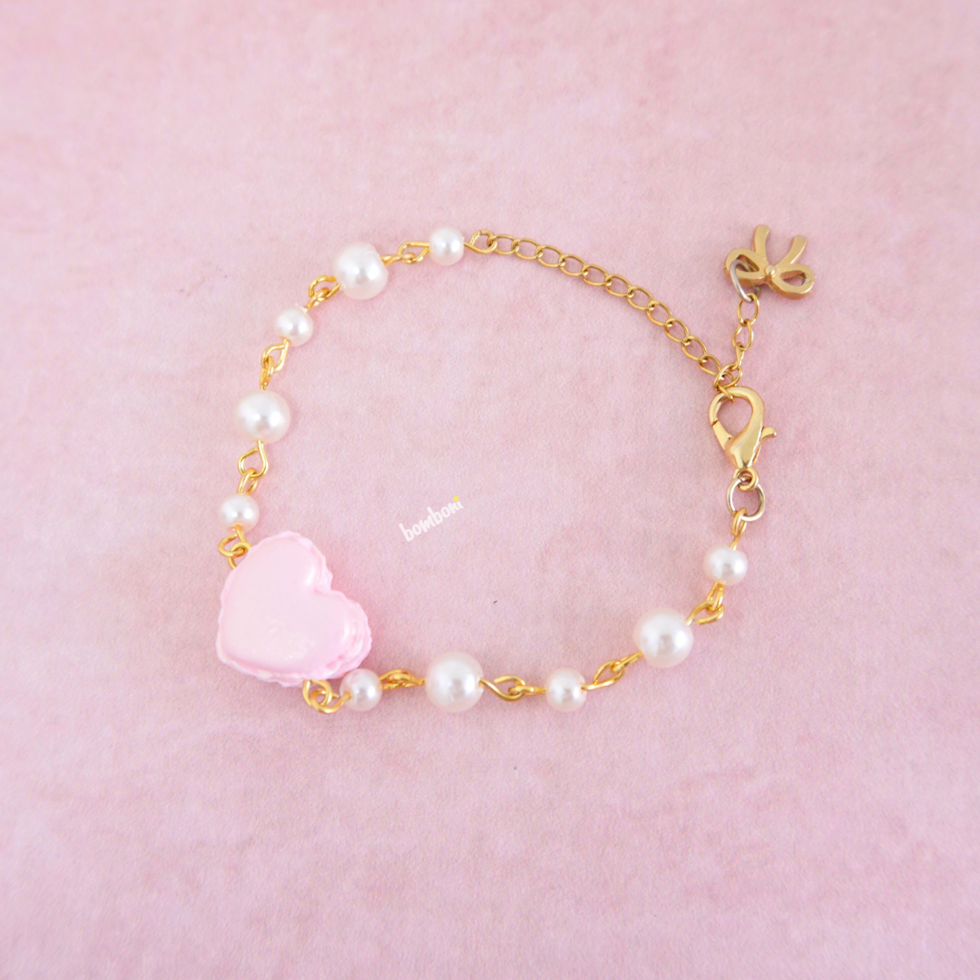 Pulsera de macaron coquette