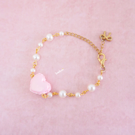 Pulsera de macaron coquette