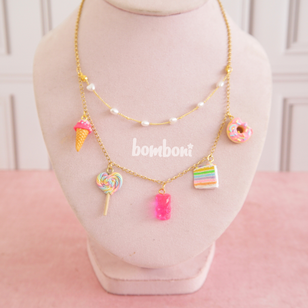 Collar Multilayer Dulces Arcoiris