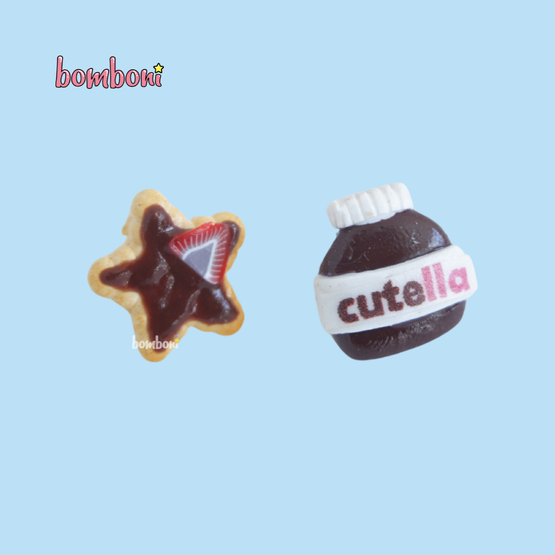 Aretes nutella con galleta