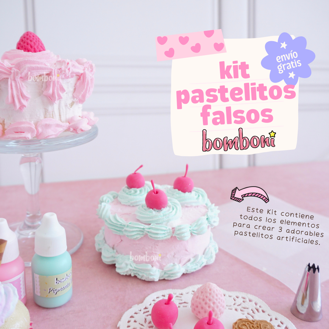 Curso de pasteles falsos con material