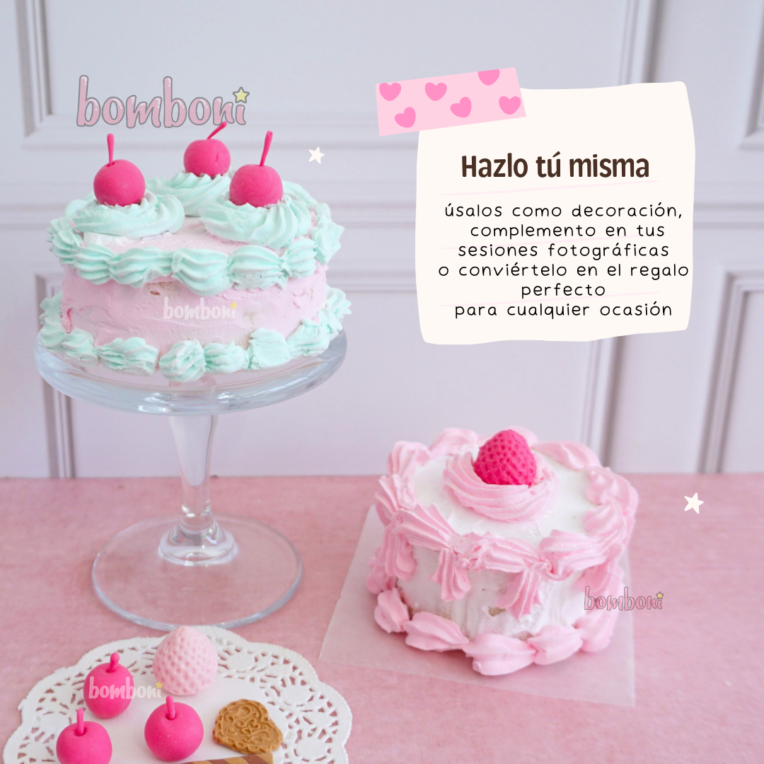 Curso de pasteles falsos con material