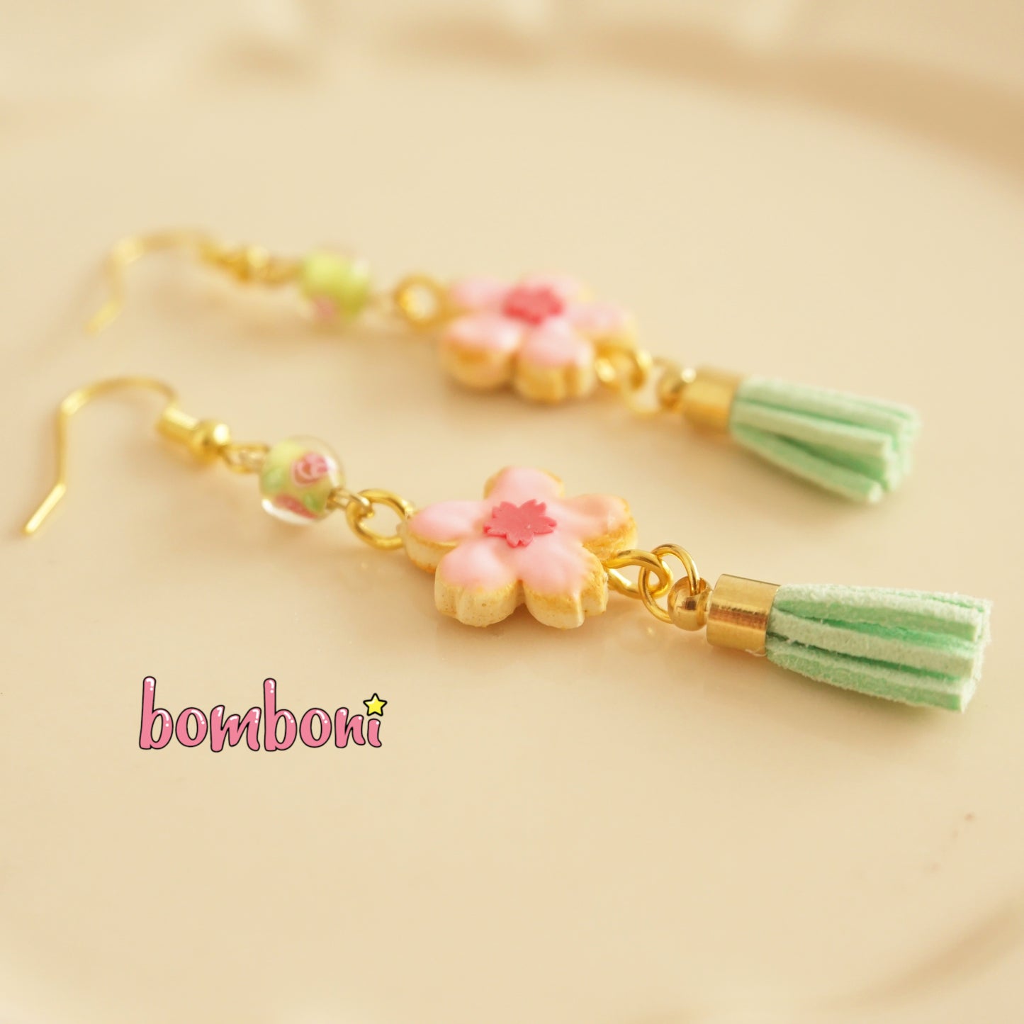 Aretes galleta de cerezo