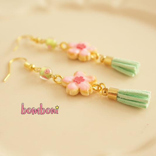 Aretes galleta de cerezo