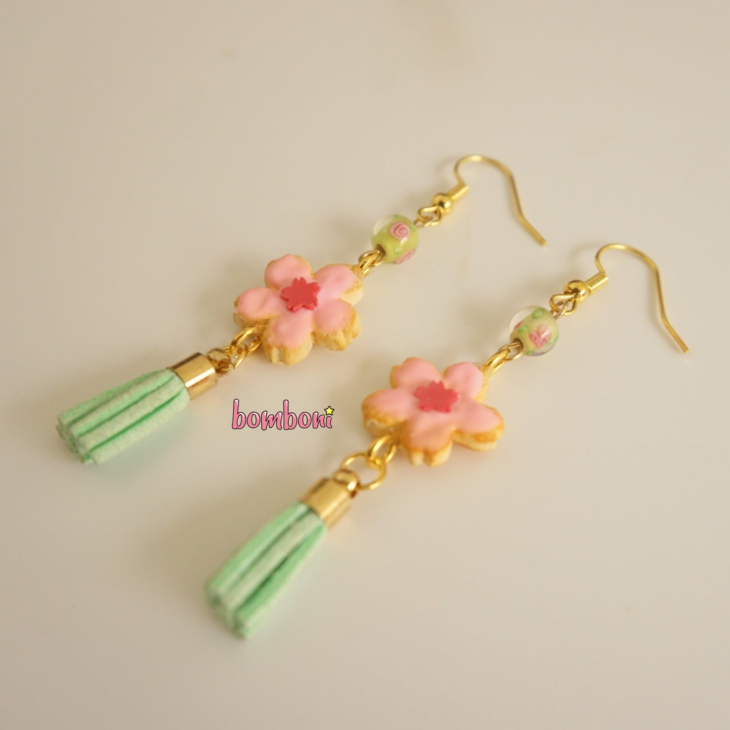 Aretes galleta de cerezo