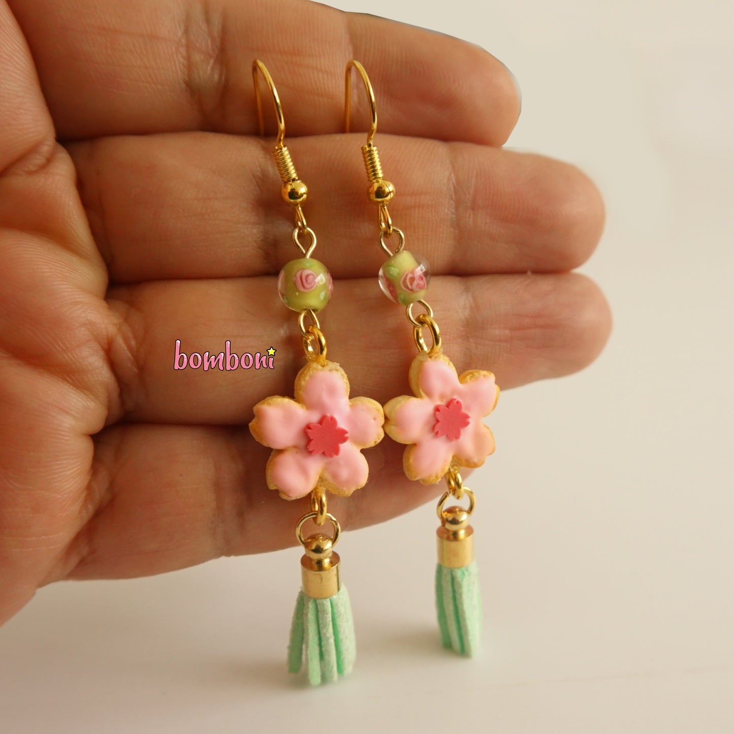 Aretes galleta de cerezo