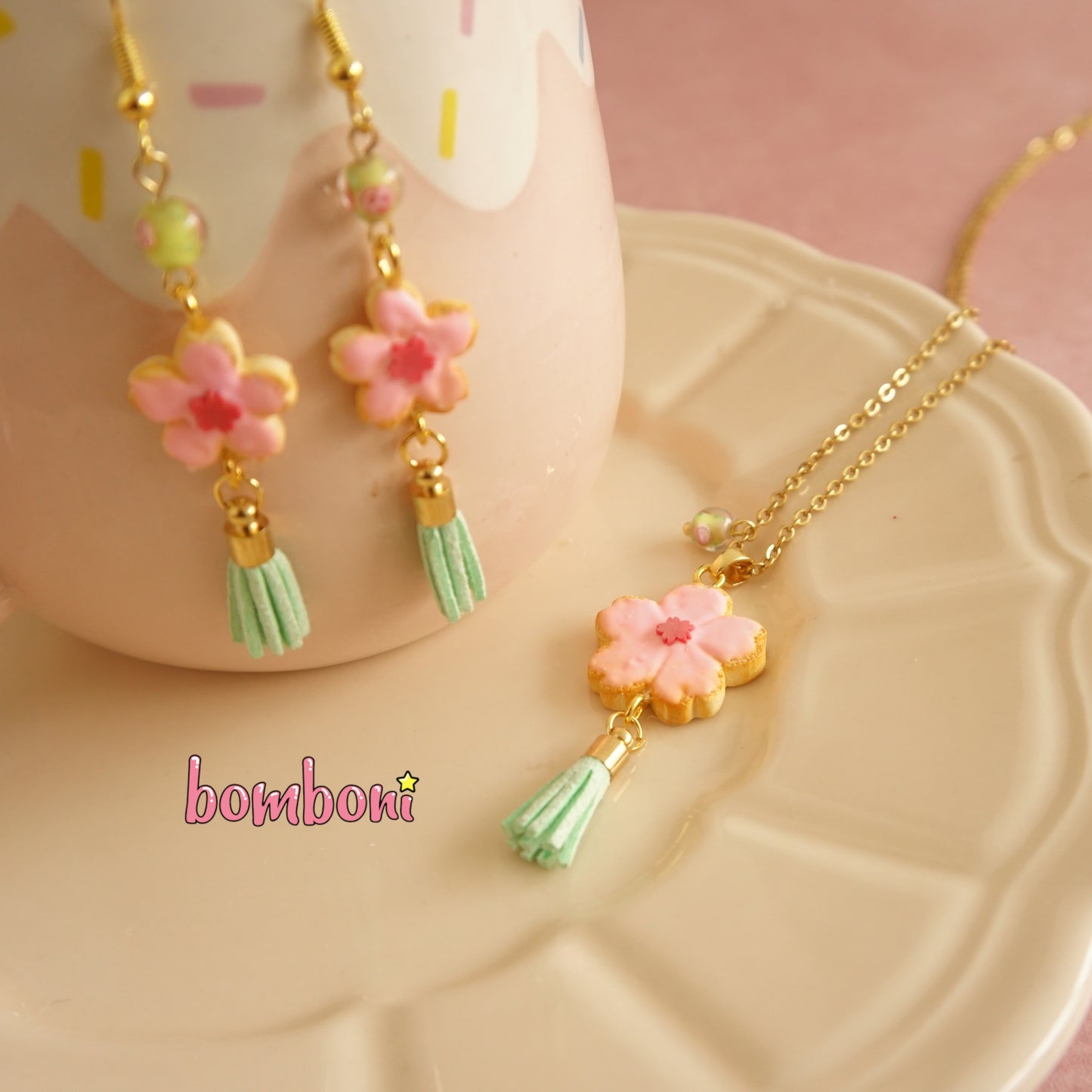 Aretes galleta de cerezo