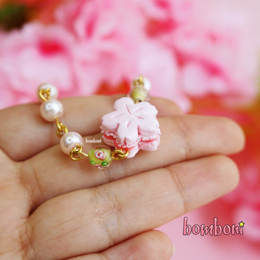 Pulsera macaron cerezo