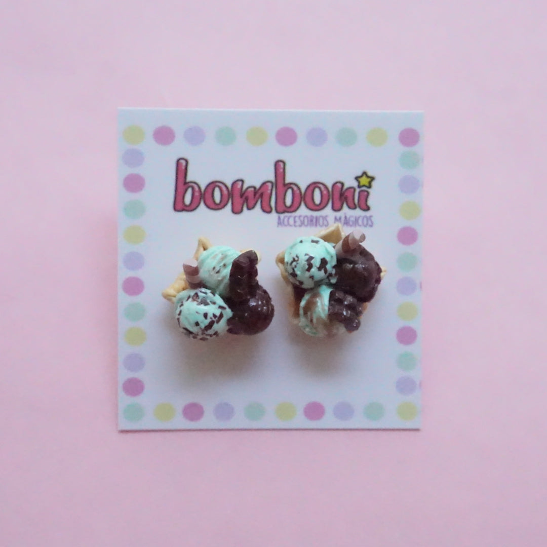Aretes Canasta de helado