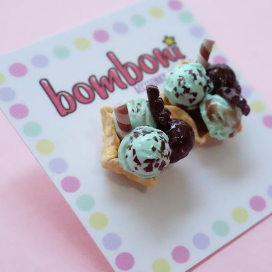 Aretes Canasta de helado