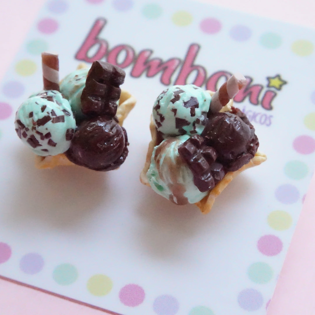 Aretes Canasta de helado