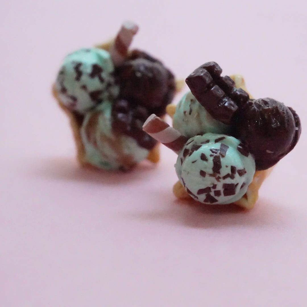 Aretes Canasta de helado