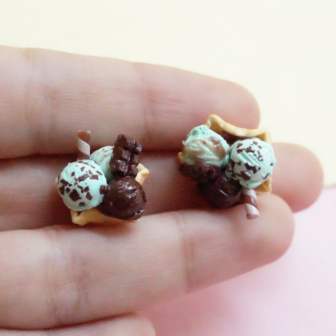 Aretes Canasta de helado