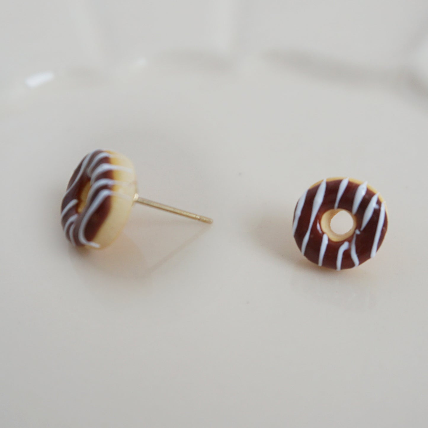 Aretes dona de chocolate