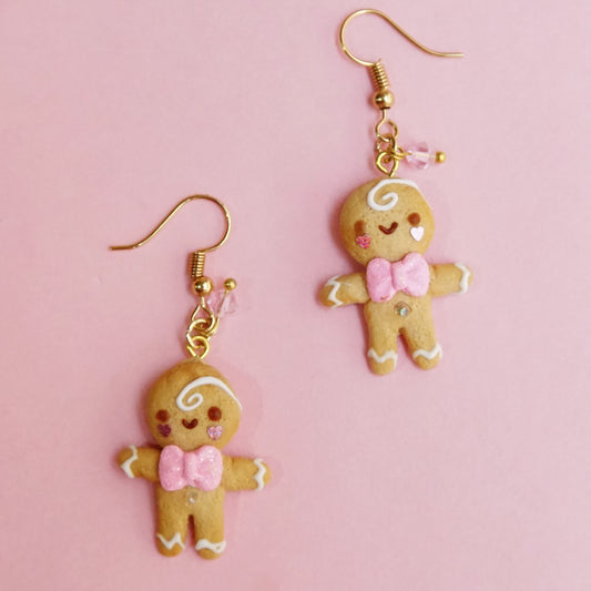 Aretes galleta de jengibre ganchito