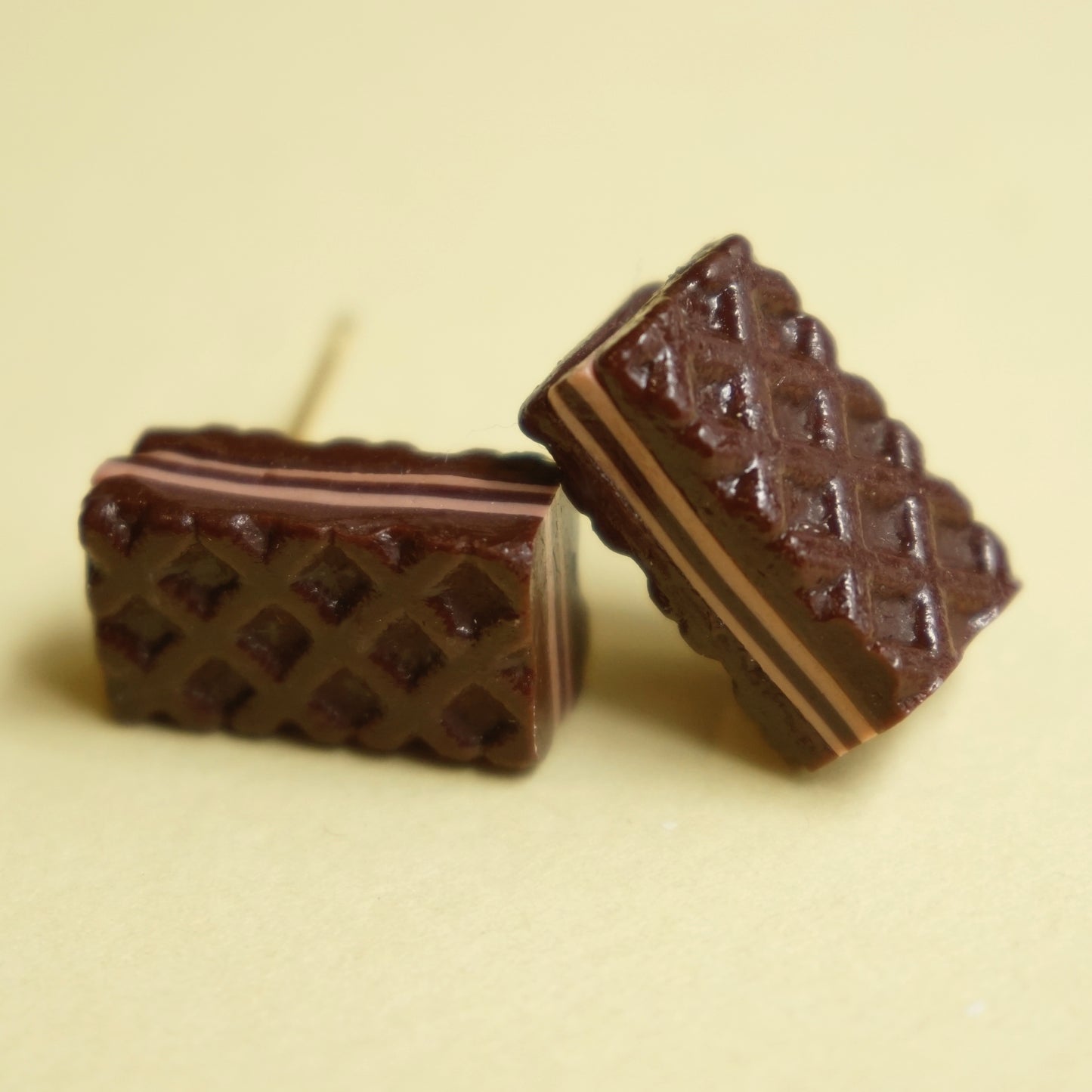 Aretes Suavigalleta de chocolate