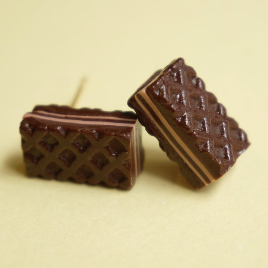 Aretes Suavigalleta de chocolate