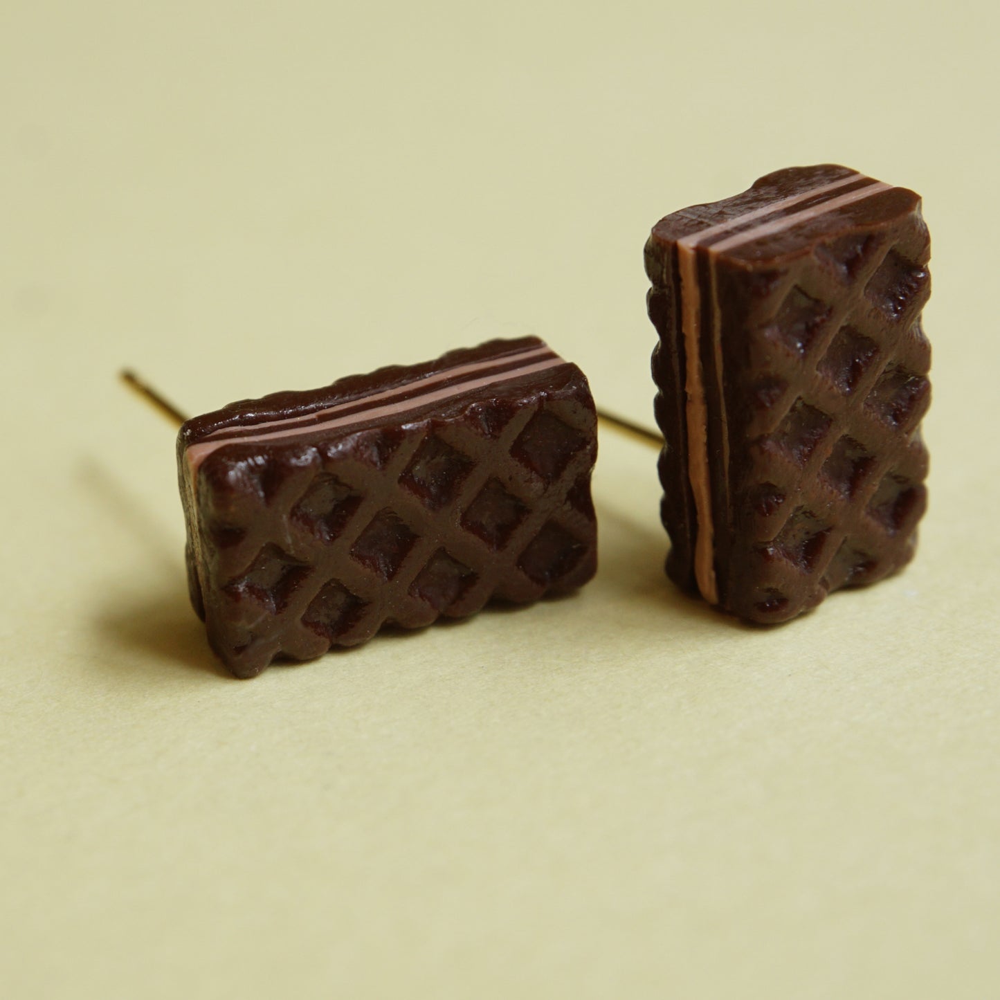Aretes Suavigalleta de chocolate