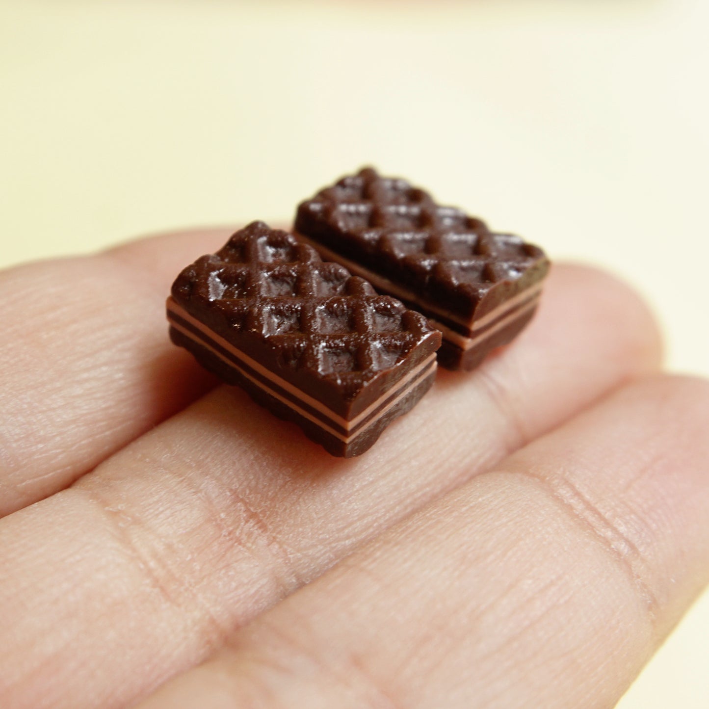 Aretes Suavigalleta de chocolate