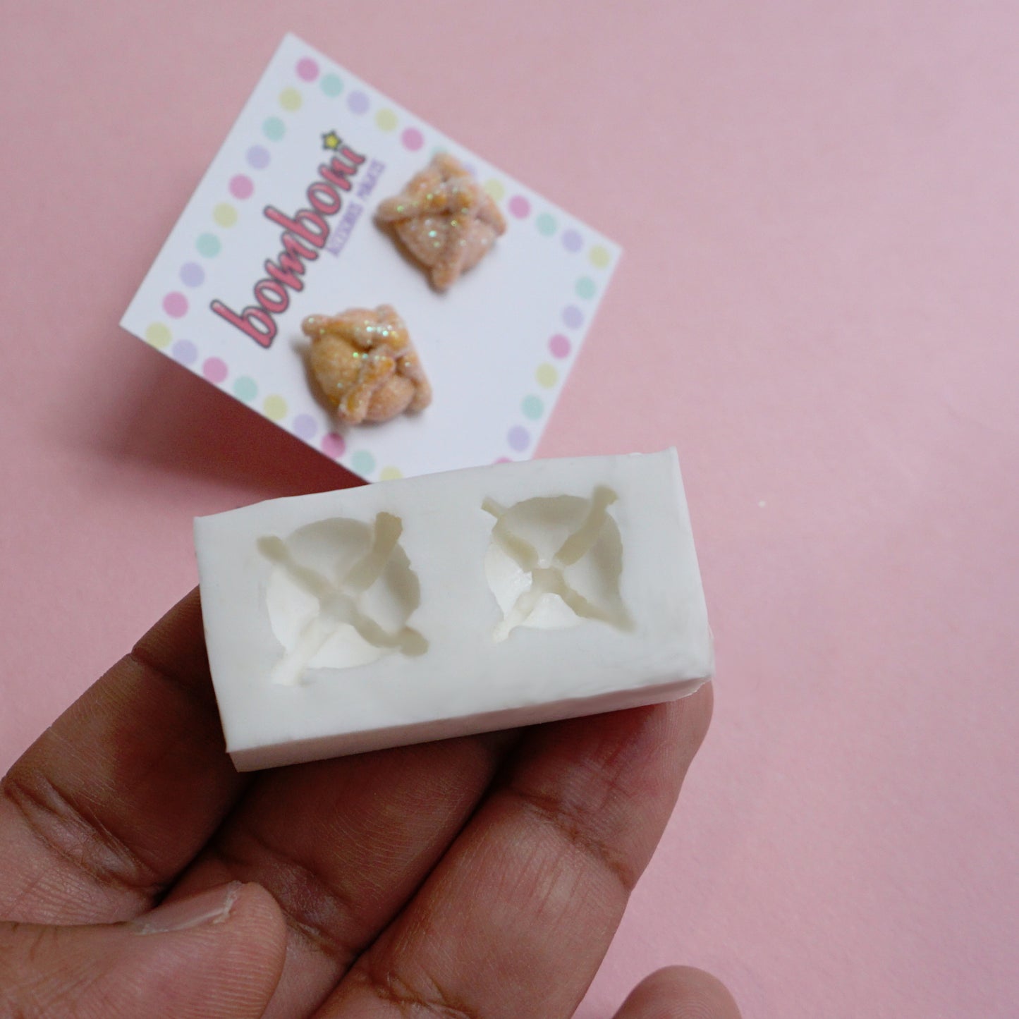 Molde pan de muerto-mini aretes