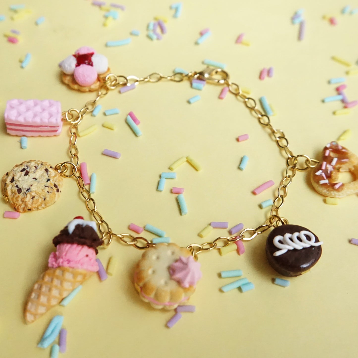 Pulsera Fresa y chocolate